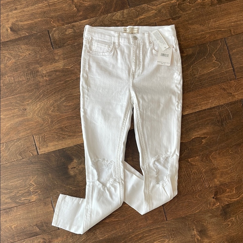 Free People White Jeans